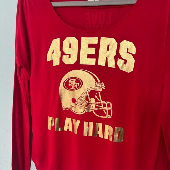 Victoria’s Secret San Francisco 49ers Play Hard Love Pink Size Small - Picture 7 of 8